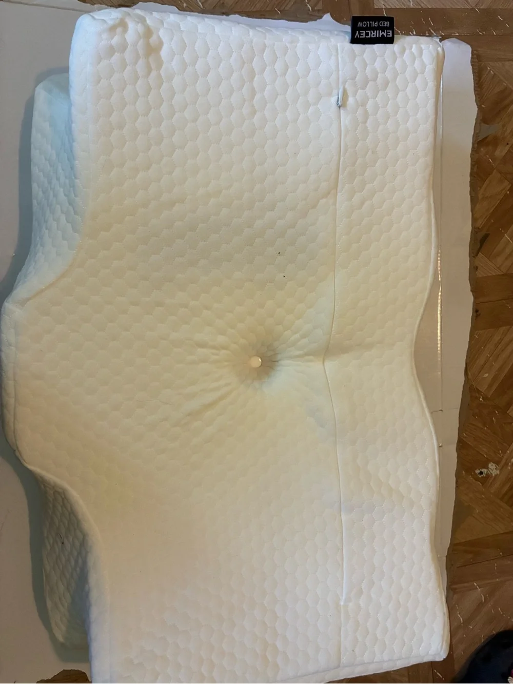 Contour Support Pillow with Breathable White Cover
